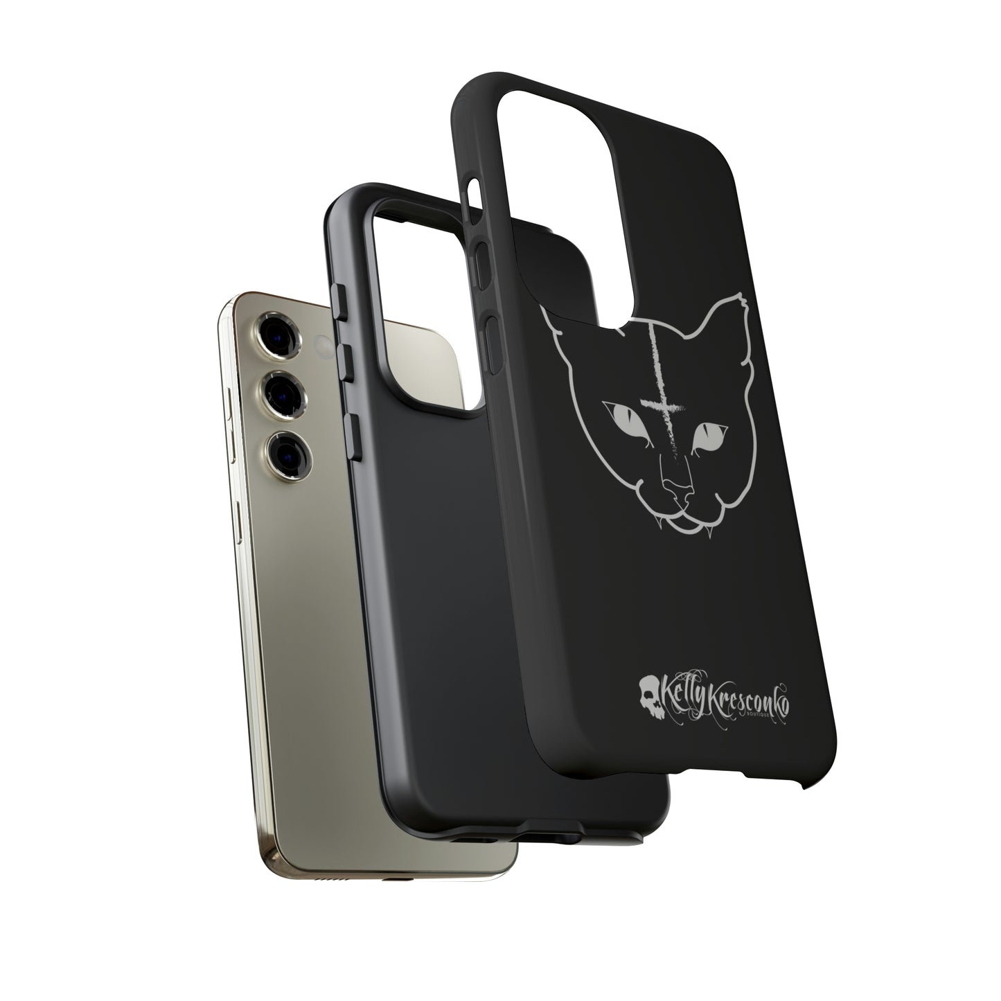Hell Cat Phone Case (40 different sizes to choose from)