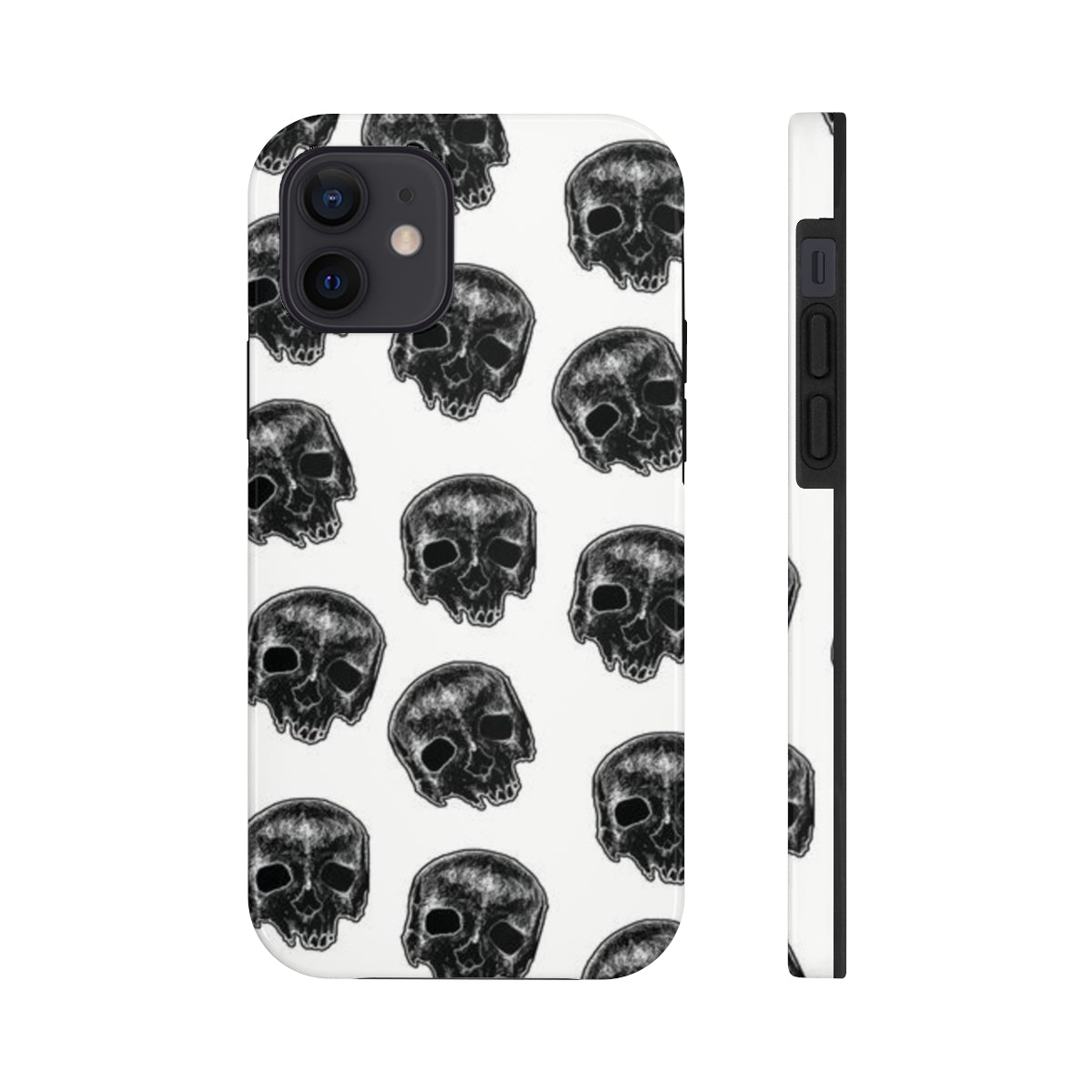 Skull Illustration by Kelly Kresconko Phone Case
