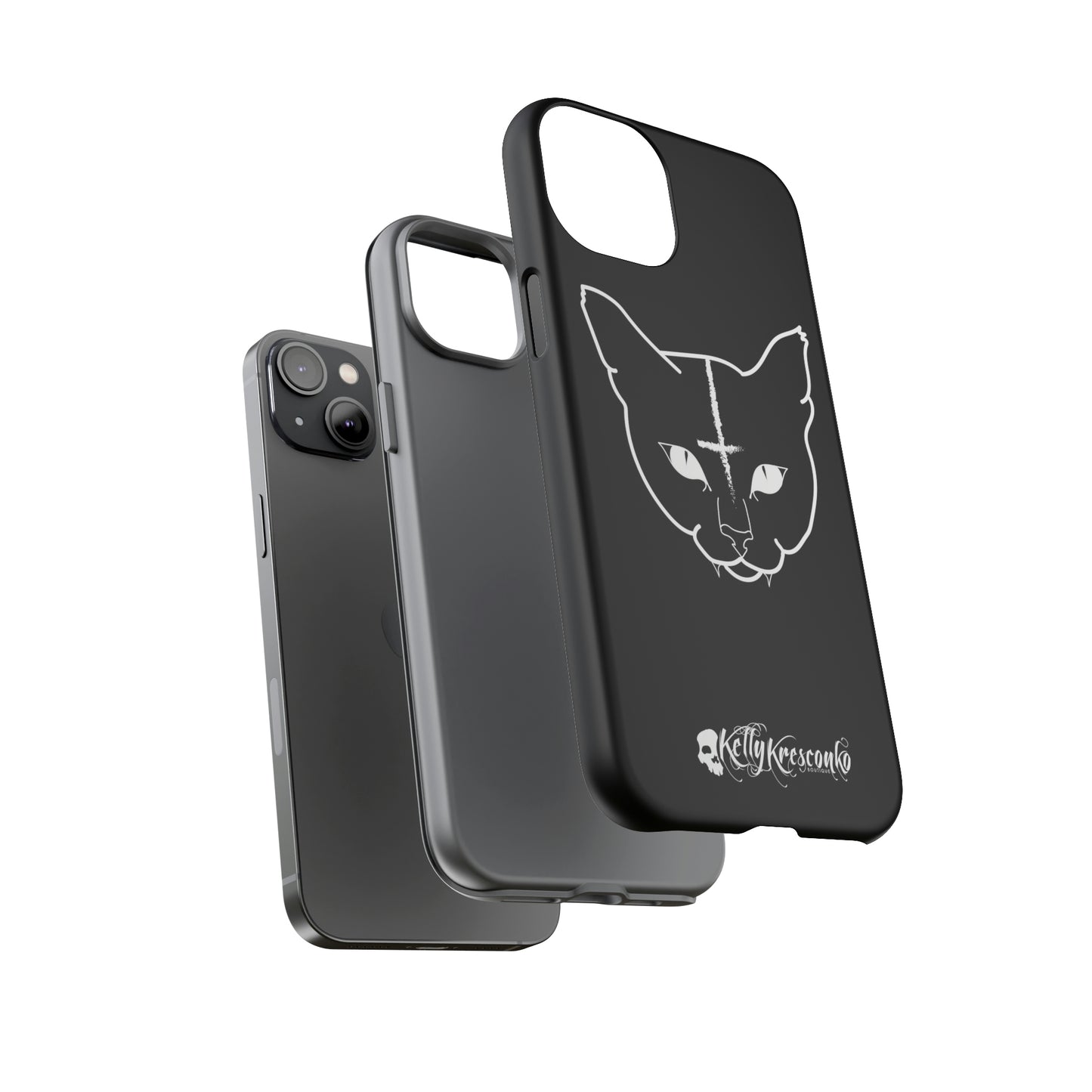 Hell Cat Phone Case (40 different sizes to choose from)