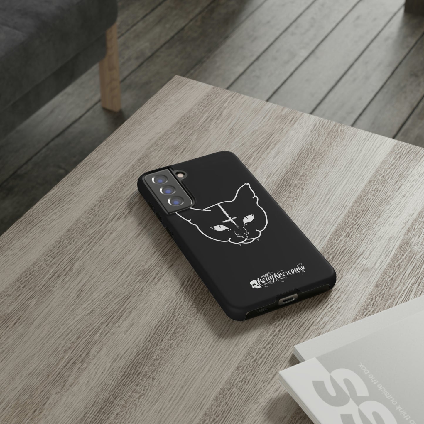 Hell Cat Phone Case (40 different sizes to choose from)