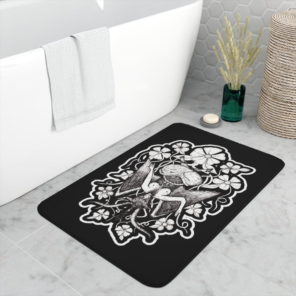 Baphomet Memory Foam Bath Mat