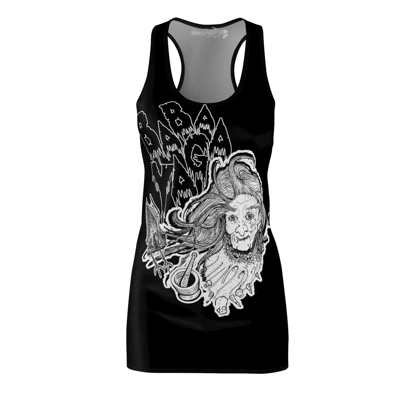 Baba Yaga Cut & Sew Racerback Dress (AOP)