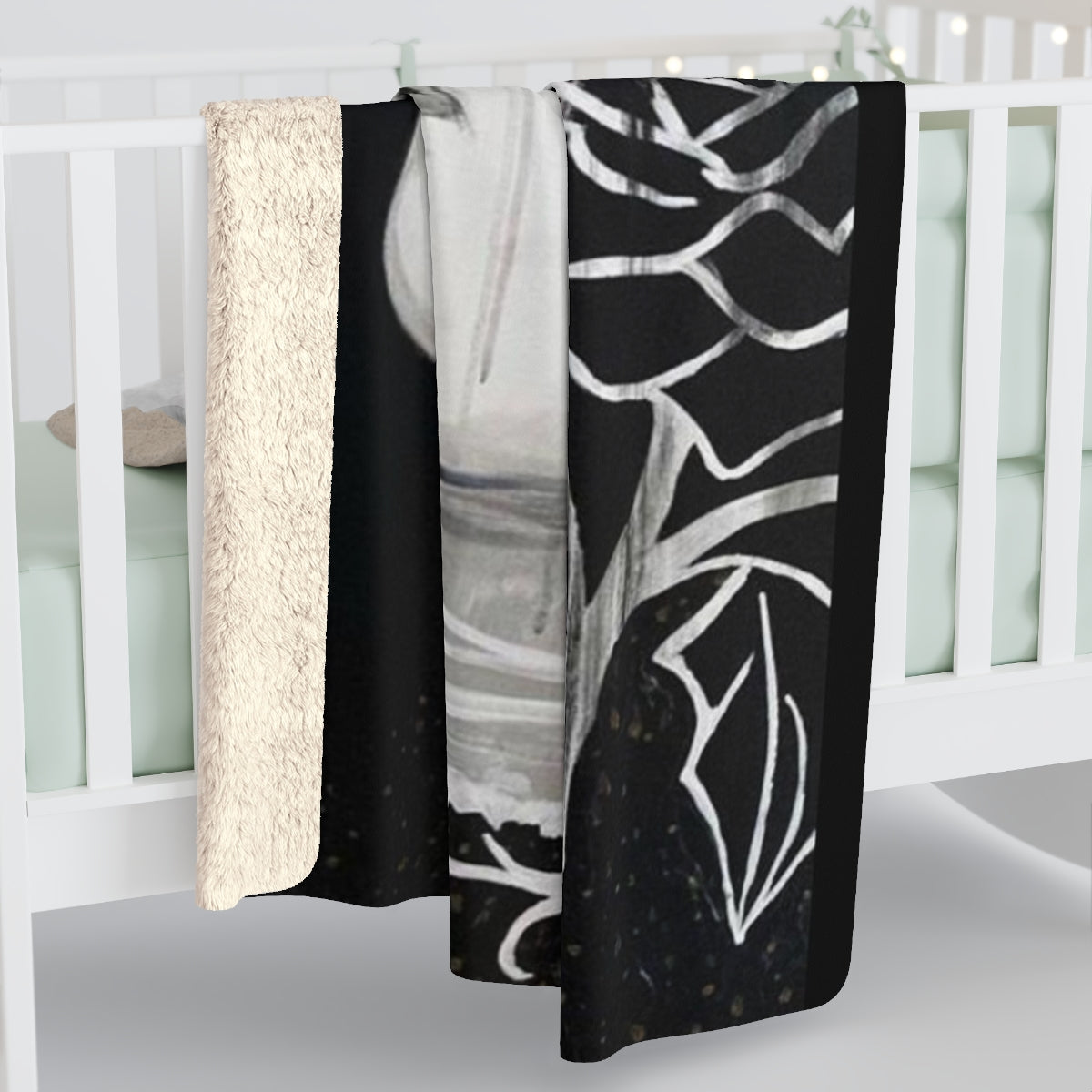 "Cantique III" Painting by Kelly Kresconko Sherpa Fleece Blanket