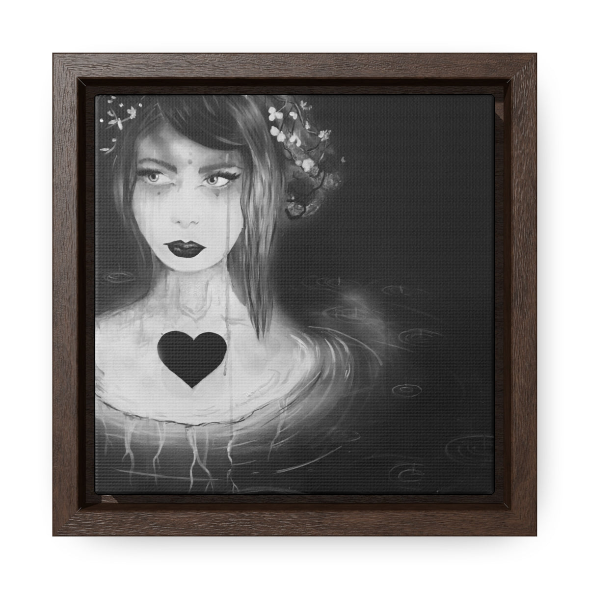 "Odessa, floating" by Kelly Kresconko Gallery Canvas Wrapped Print, Square Frame