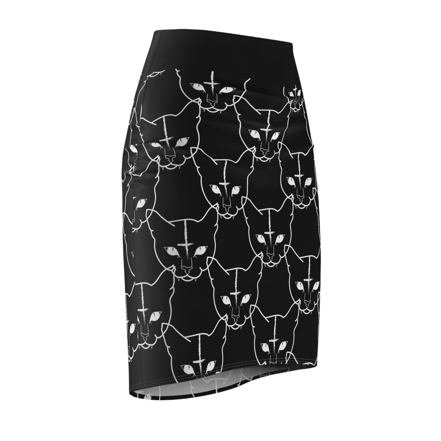Hell Cat Pencil Skirt