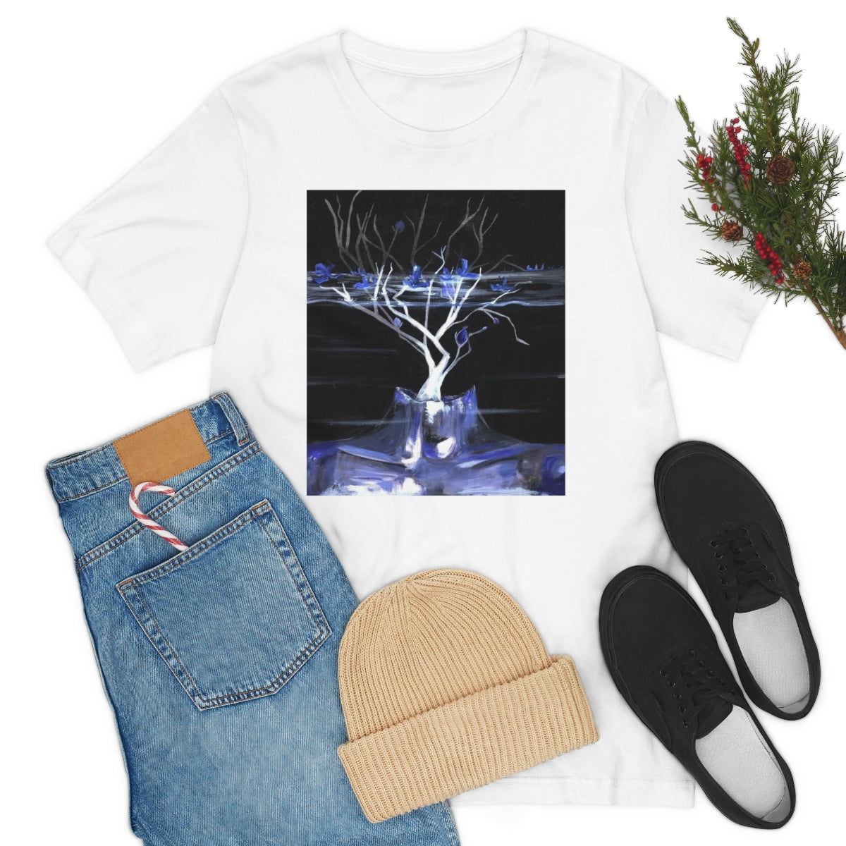 Unisex Jersey Short Sleeve Tee-Painting by Kelly Kresconko