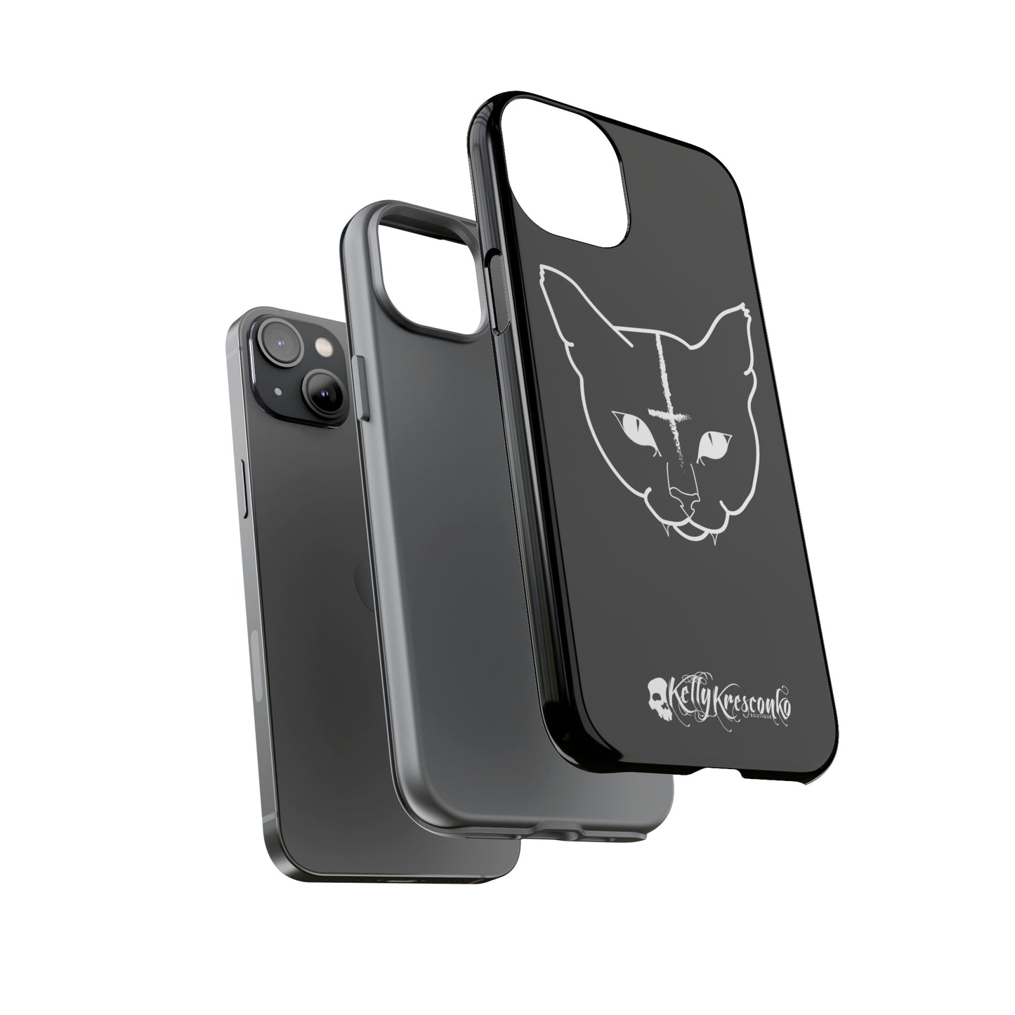 Hell Cat Phone Case (40 different sizes to choose from)