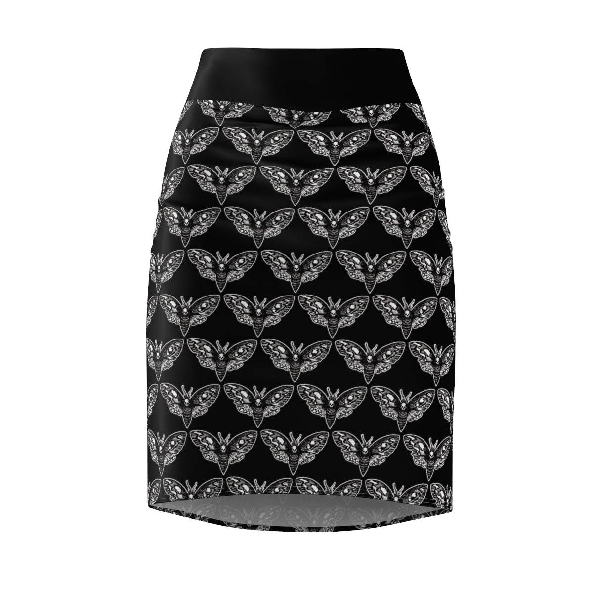 *DeathMoth* By Kelly Kresconko Pencil Skirt
