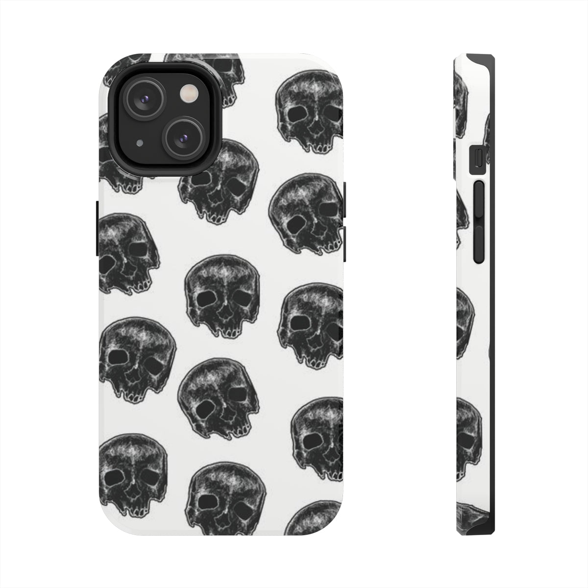 Skull Illustration by Kelly Kresconko Phone Case