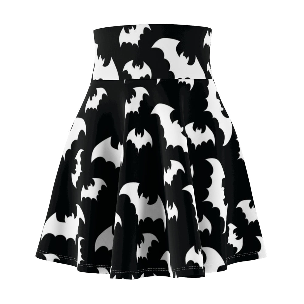 Bat Print Skater Skirt