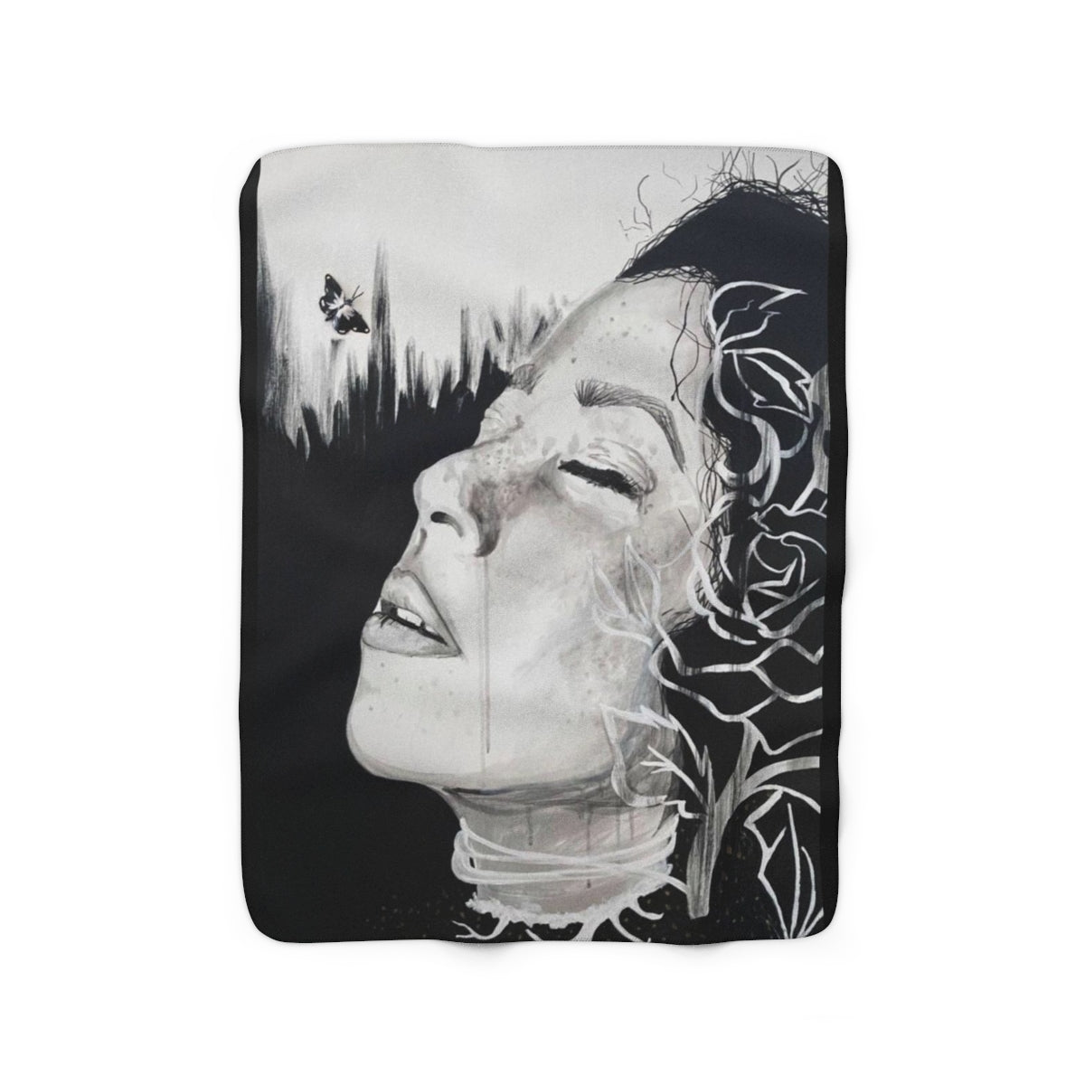 "Cantique III" Painting by Kelly Kresconko Sherpa Fleece Blanket