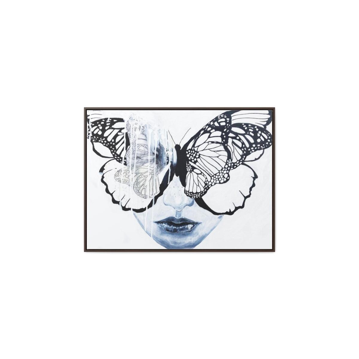 "Butterfly Eyes" Painting by Kelly Kresconko PRINT on Gallery Canvas Wraps, Horizontal Frame
