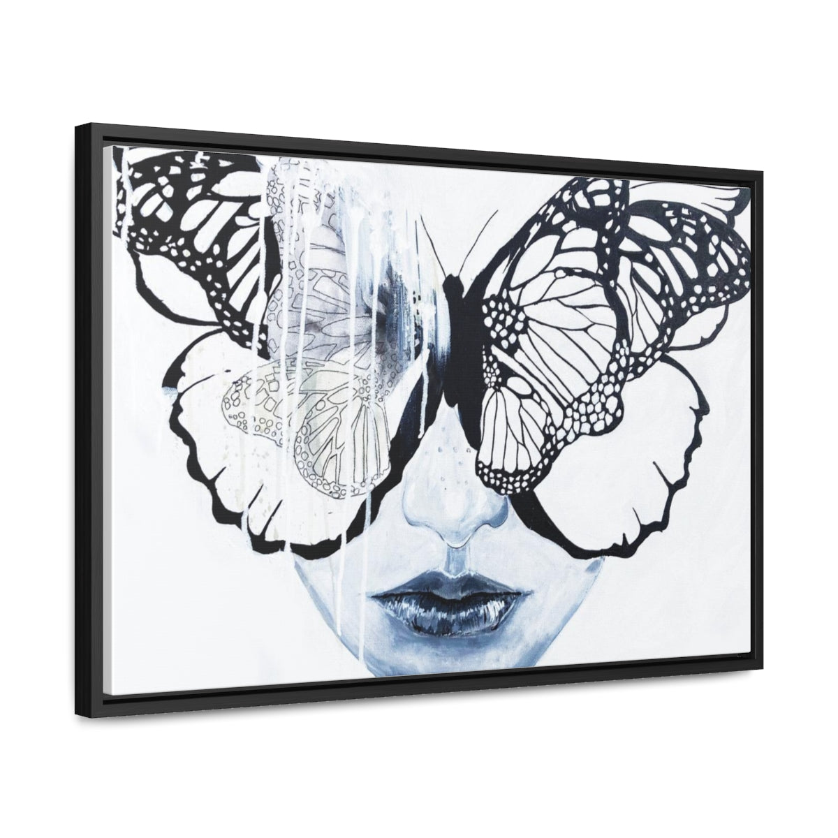 "Butterfly Eyes" Painting by Kelly Kresconko PRINT on Gallery Canvas Wraps, Horizontal Frame