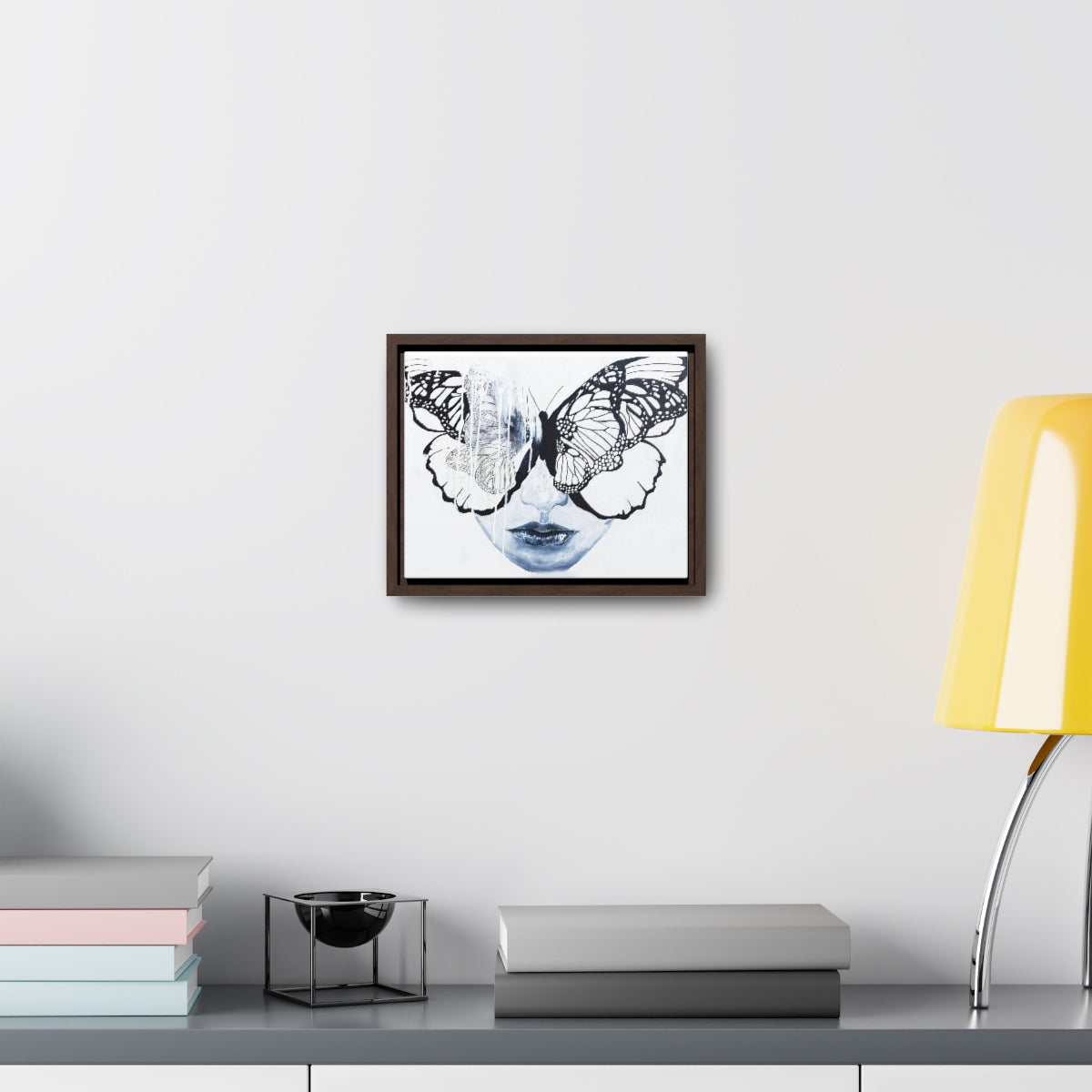 "Butterfly Eyes" Painting by Kelly Kresconko PRINT on Gallery Canvas Wraps, Horizontal Frame