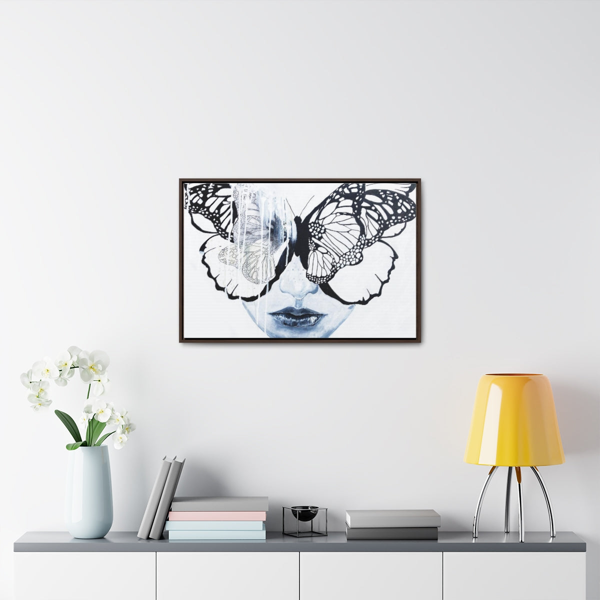 "Butterfly Eyes" Painting by Kelly Kresconko PRINT on Gallery Canvas Wraps, Horizontal Frame