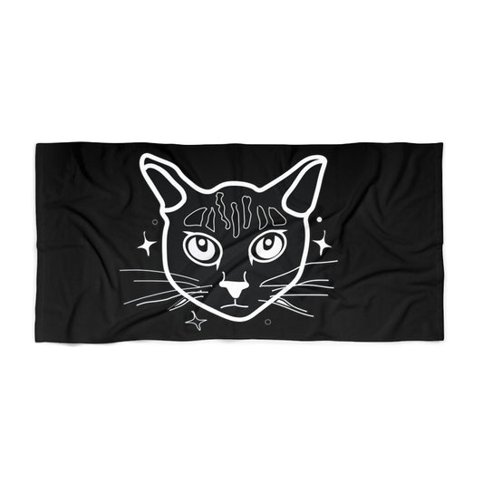 Kitty Beach Towel