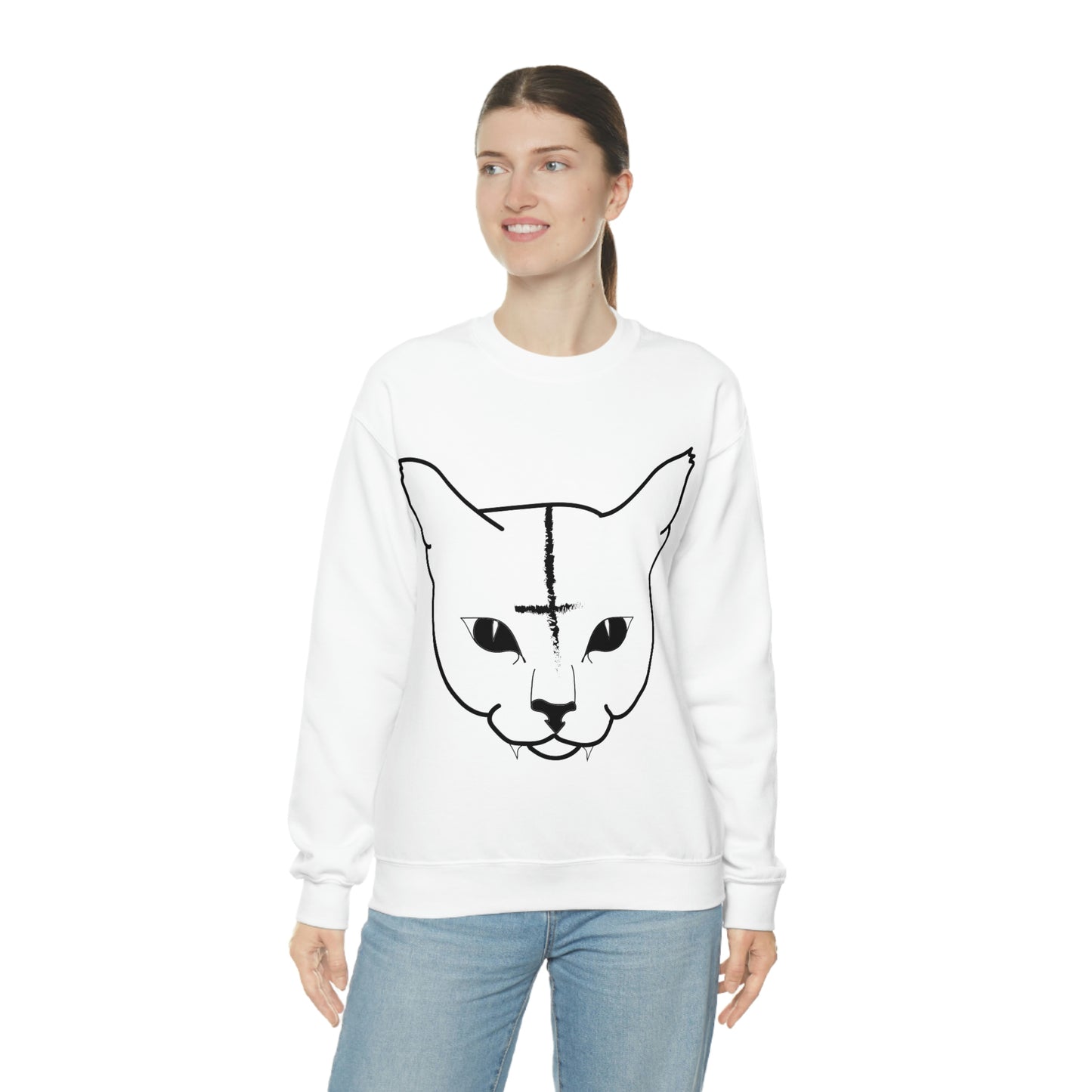 Hell Cat Unisex Heavy Blend™ Crewneck Sweatshirt