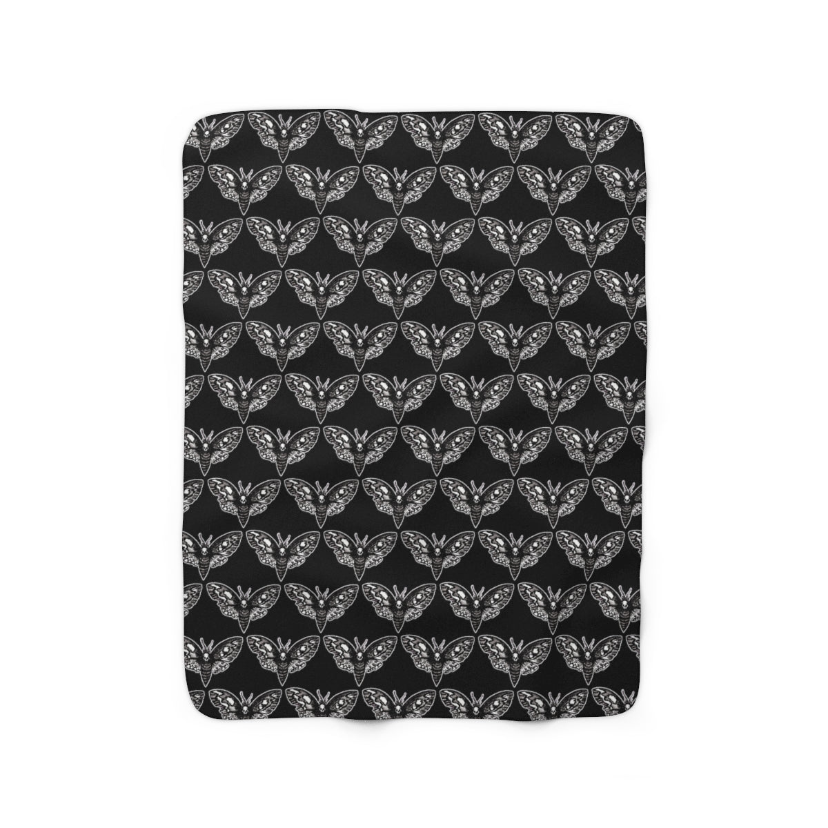 *DeathMoth* By Kelly Kresconko Sherpa Fleece Blanket