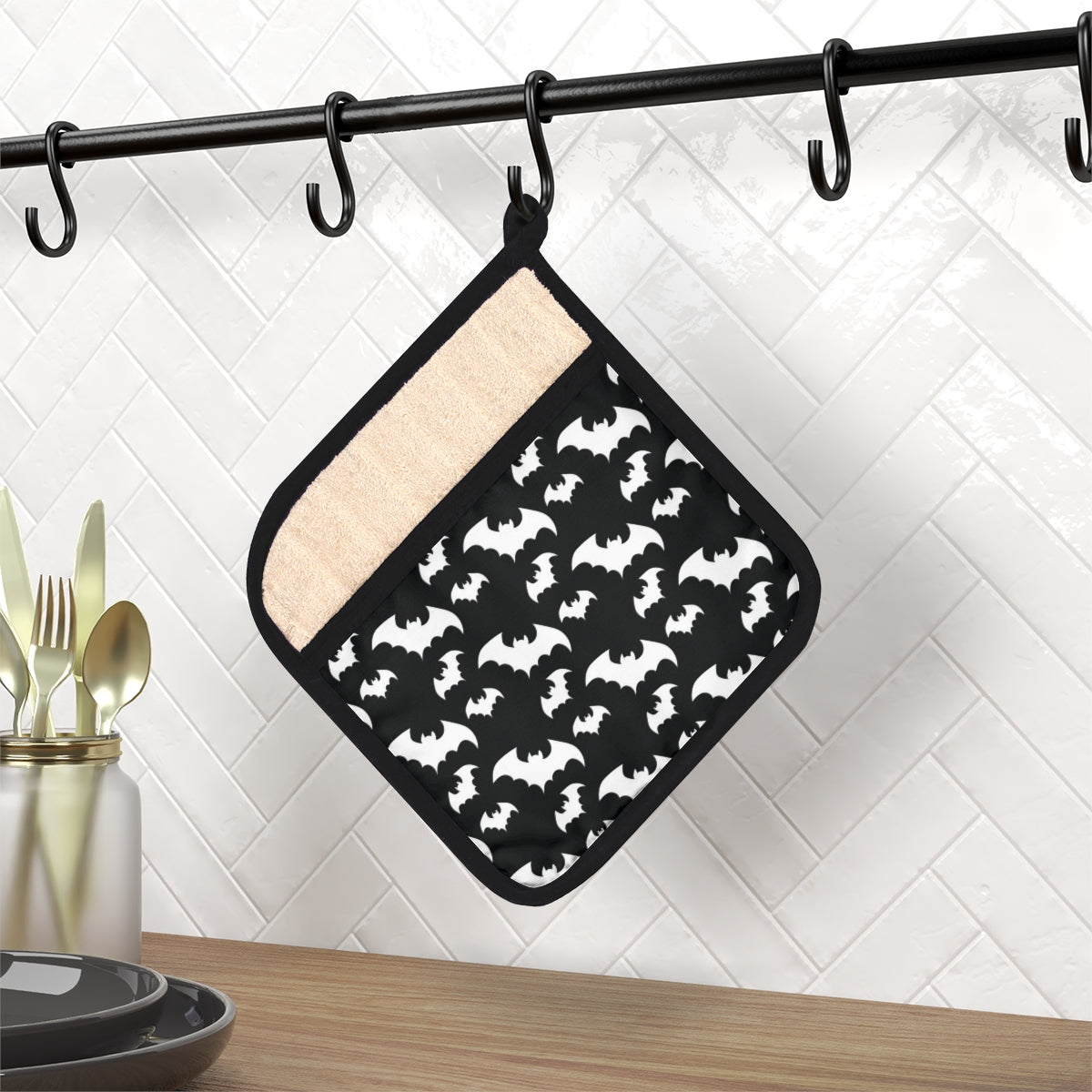 Batty Pot Holder with Pocket