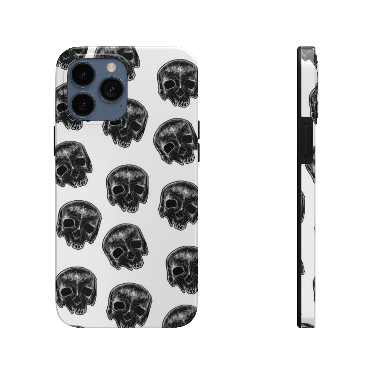 Skull Illustration by Kelly Kresconko Phone Case