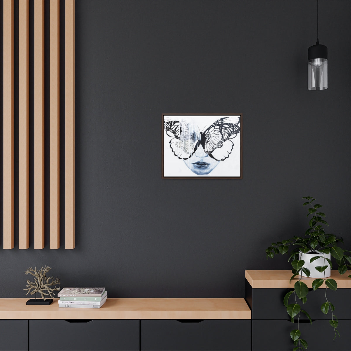 "Butterfly Eyes" Painting by Kelly Kresconko PRINT on Gallery Canvas Wraps, Horizontal Frame