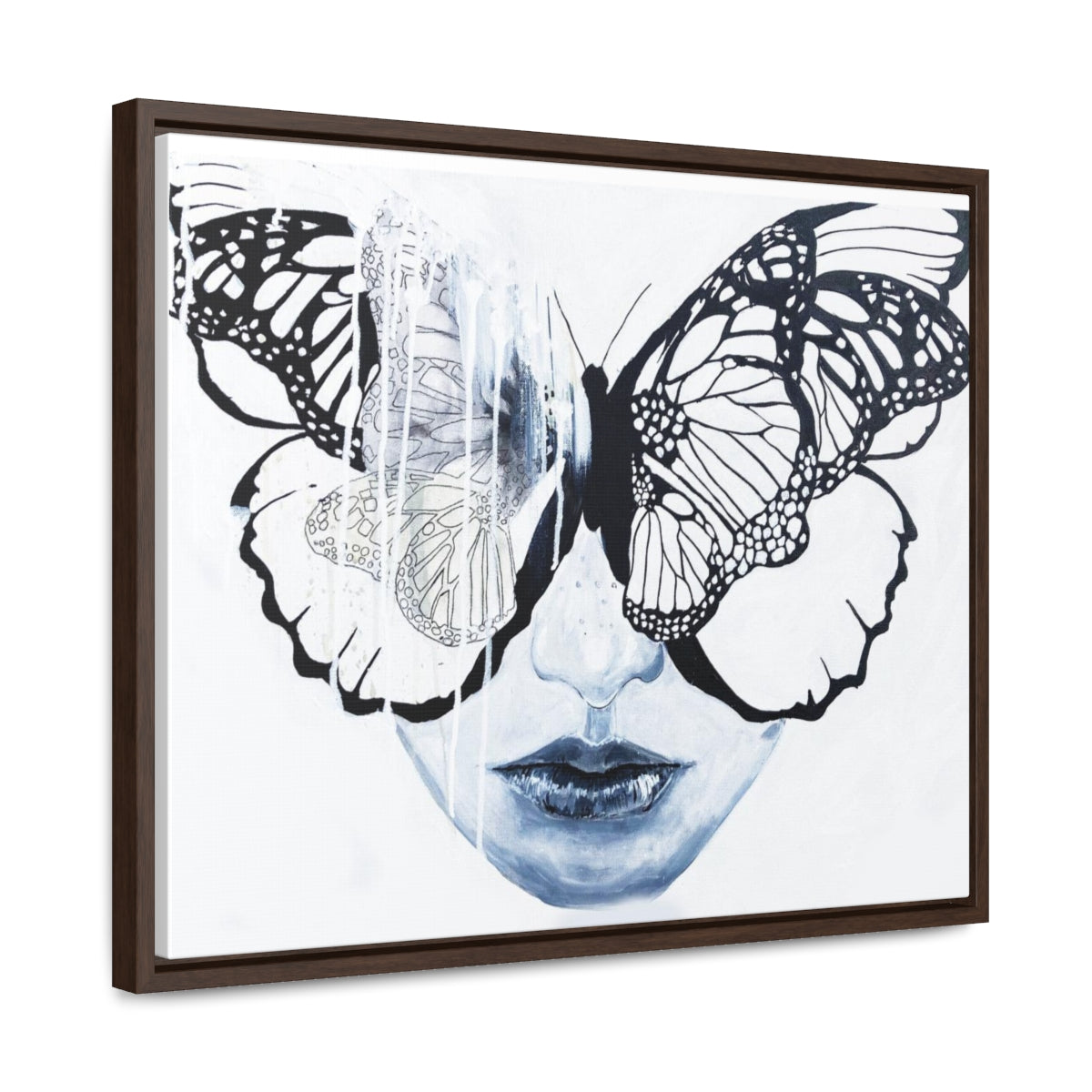 "Butterfly Eyes" Painting by Kelly Kresconko PRINT on Gallery Canvas Wraps, Horizontal Frame
