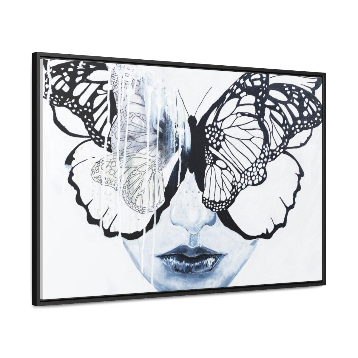 "Butterfly Eyes" Painting by Kelly Kresconko PRINT on Gallery Canvas Wraps, Horizontal Frame
