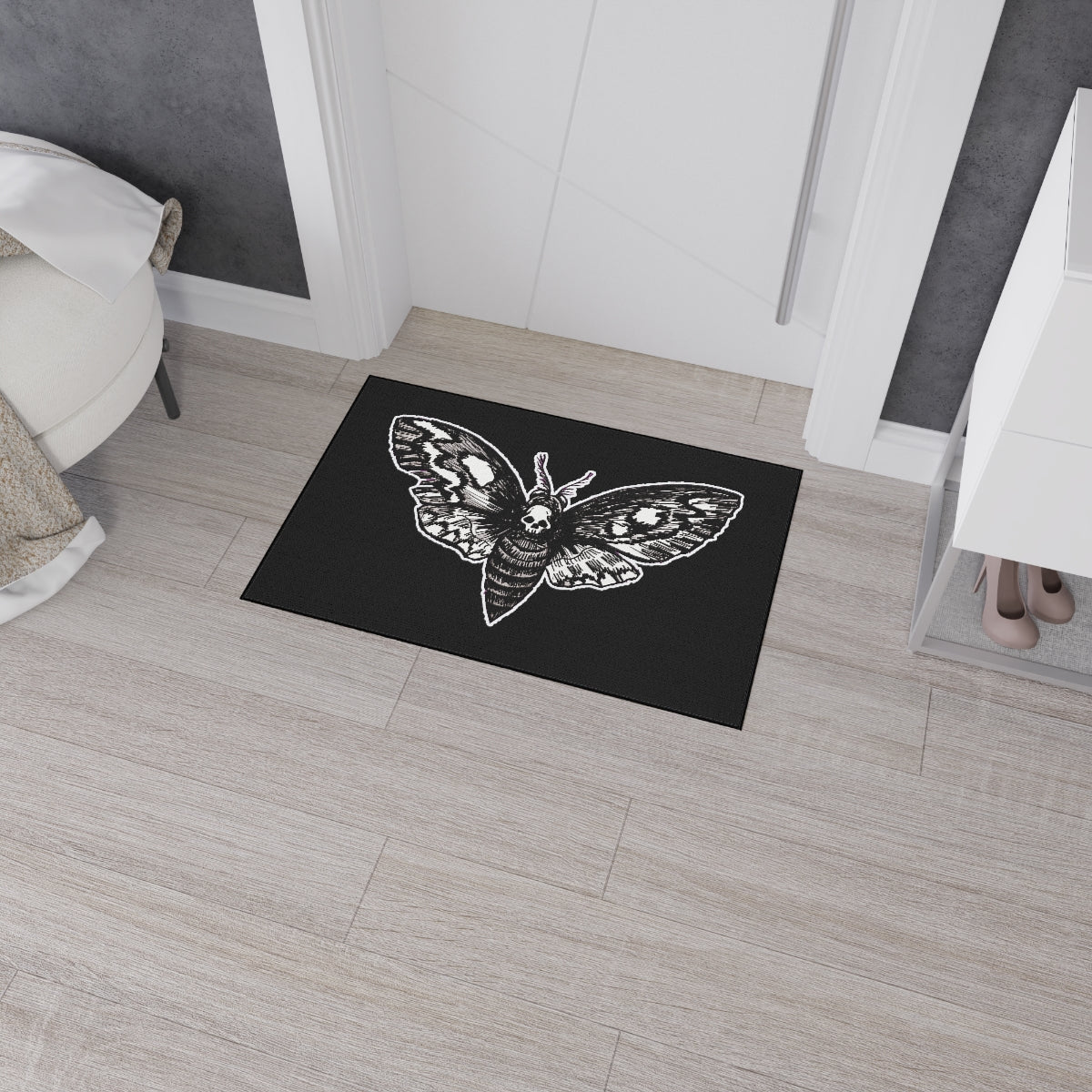 Death Moth Heavy Duty Floor Mat