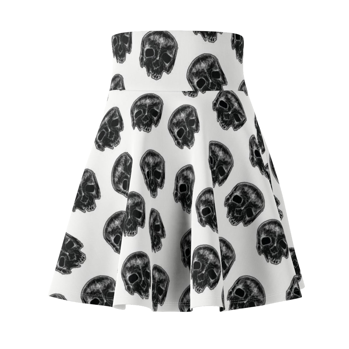 Women's Skater Skirt Kelly Kresconko Black Skull