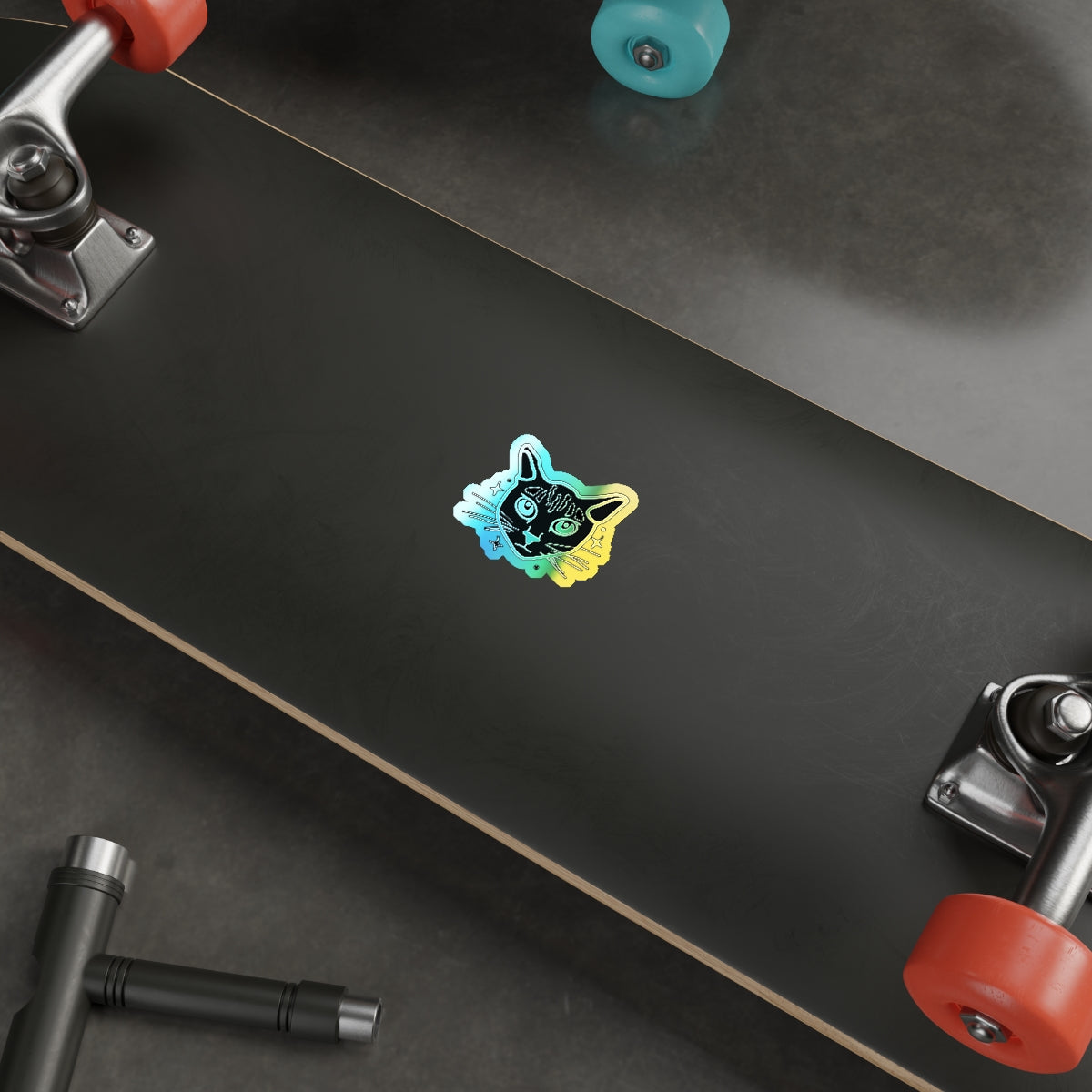 Holographic Kitty Die-cut Stickers