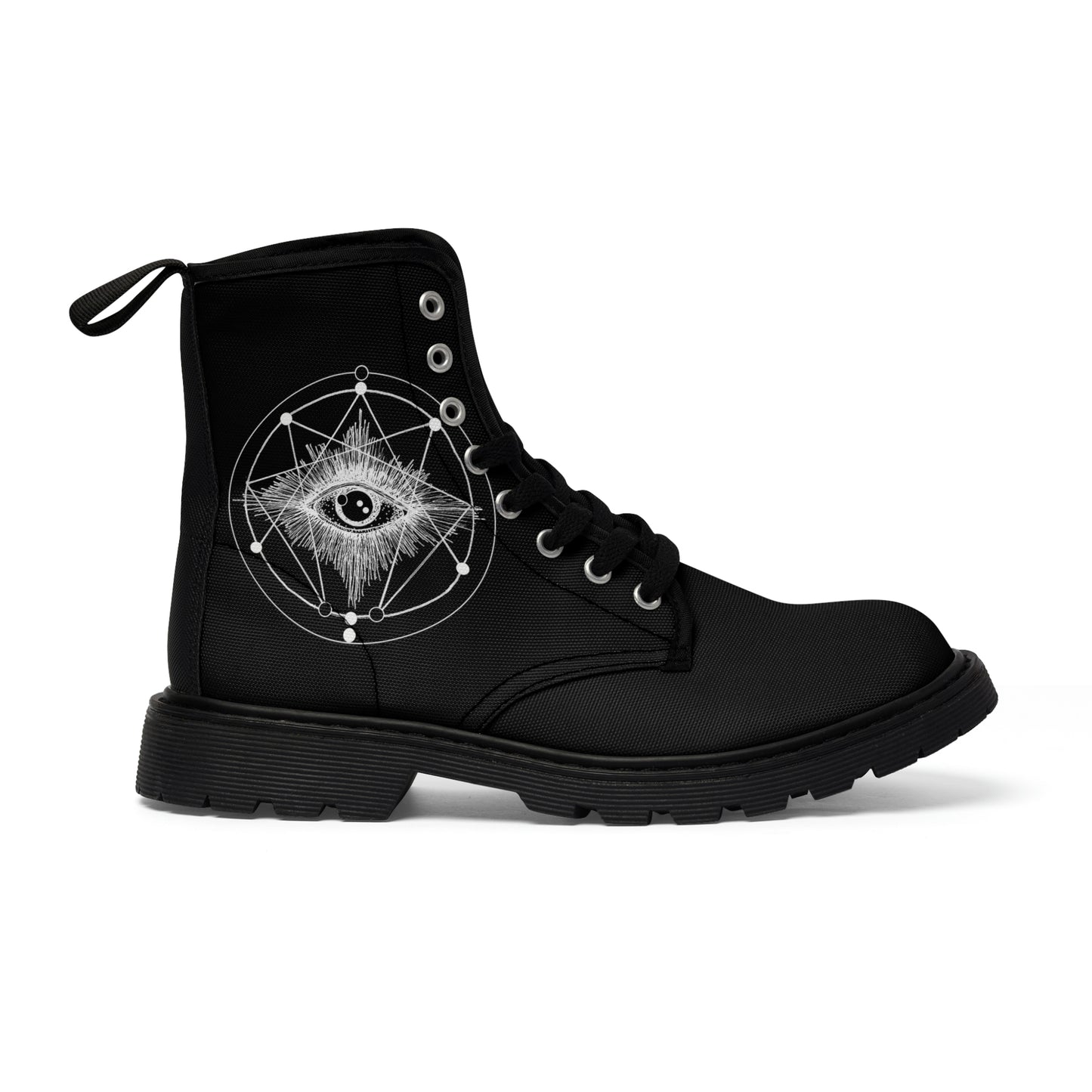 ENLIGHTENMENT PRINT Men's Canvas Boots