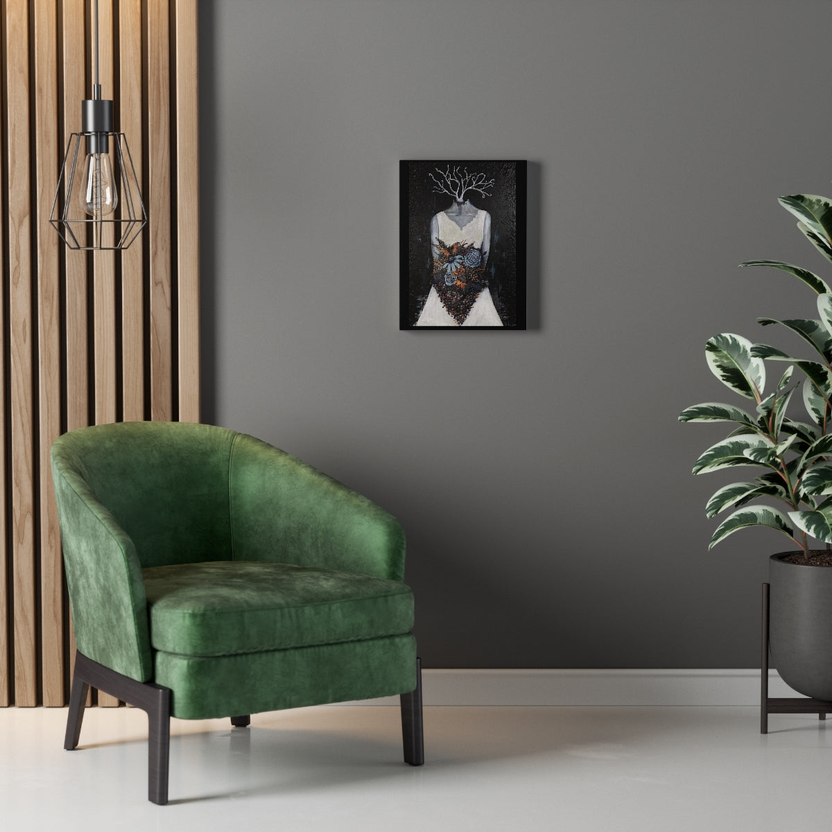 "Cantique" Painting by Kelly Kresconko on Printed Canvas (Reproduction)