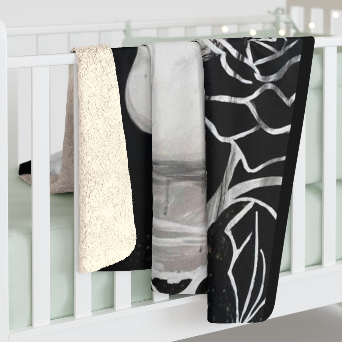 "Cantique III" Painting by Kelly Kresconko Sherpa Fleece Blanket