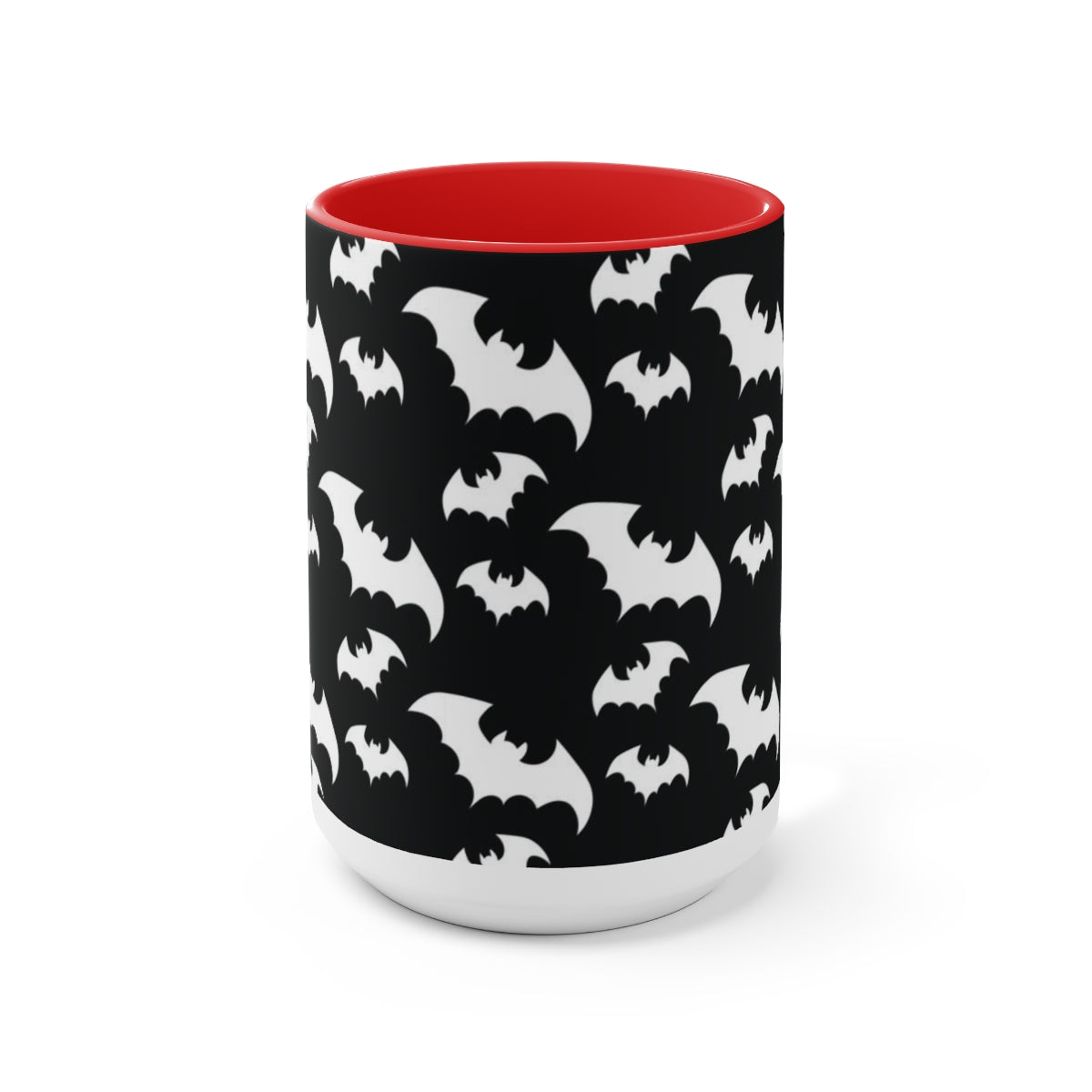 Batty Two-Tone Coffee Mugs, 15oz