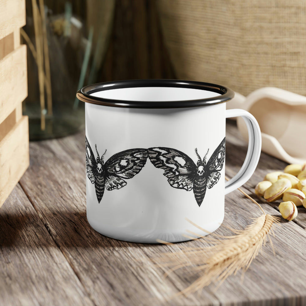 Death Moth Enamel Camp Cup
