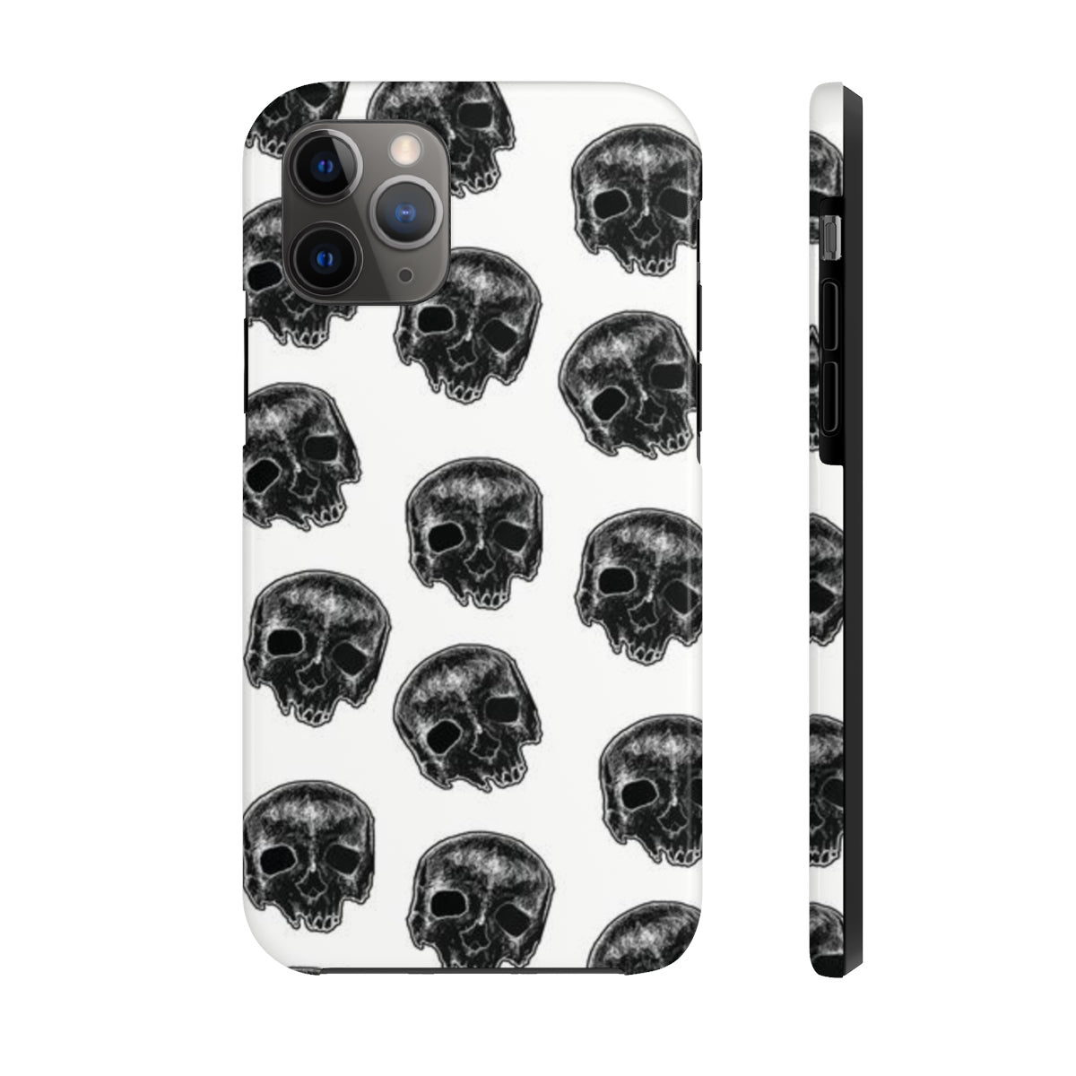 Skull Illustration by Kelly Kresconko Phone Case