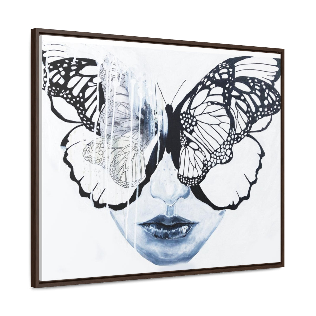 "Butterfly Eyes" Painting by Kelly Kresconko PRINT on Gallery Canvas Wraps, Horizontal Frame