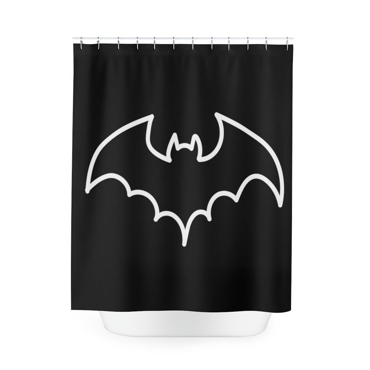 Elite Bat Polyester Shower Curtain