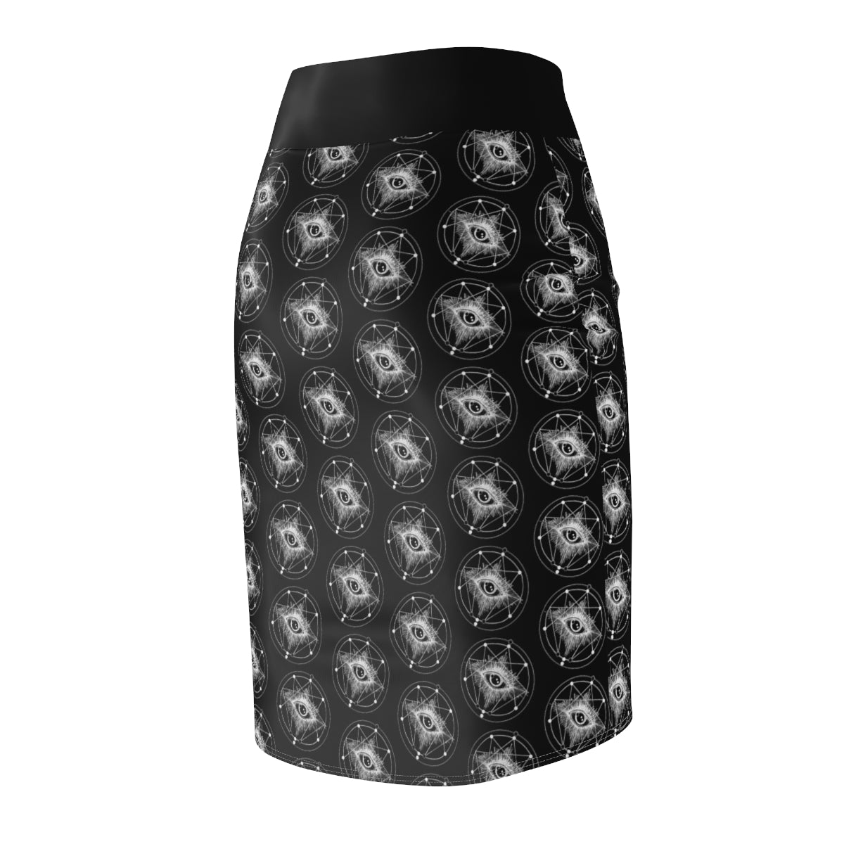 Women's Pencil Skirt- ENLIGHTENMENT PRINT