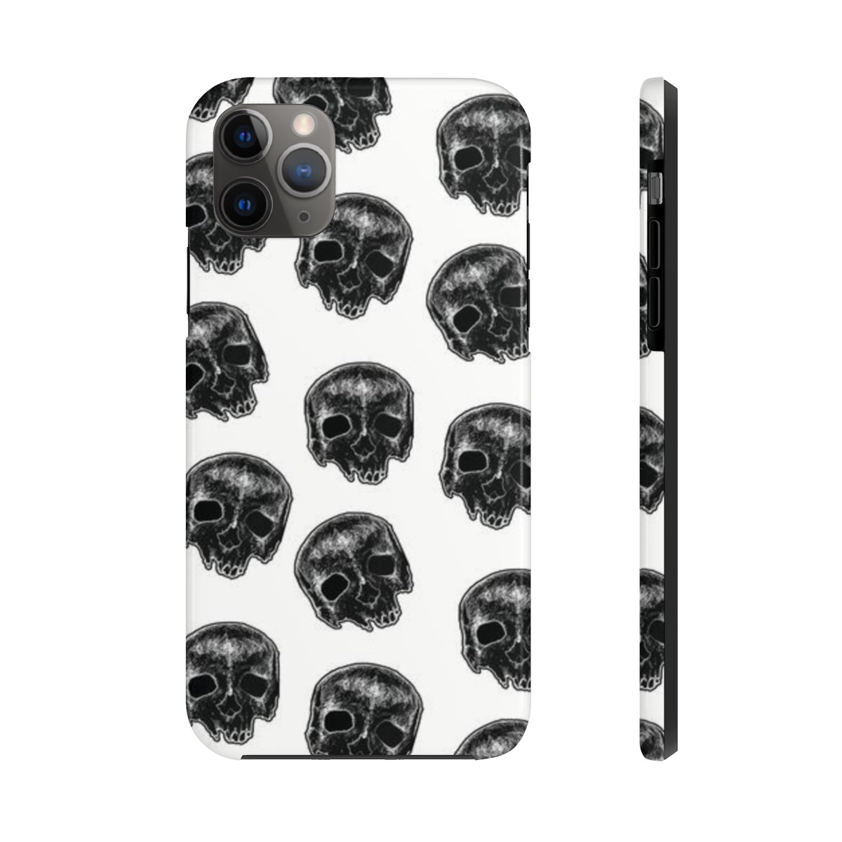 Skull Illustration by Kelly Kresconko Phone Case