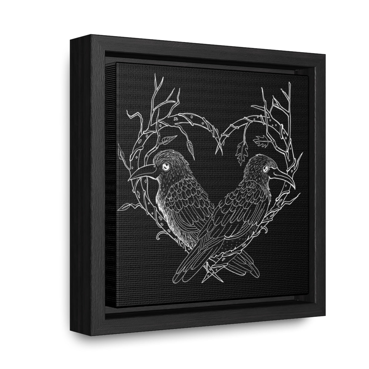 Odin's Ravens Gallery Canvas Wraps, Square Frame