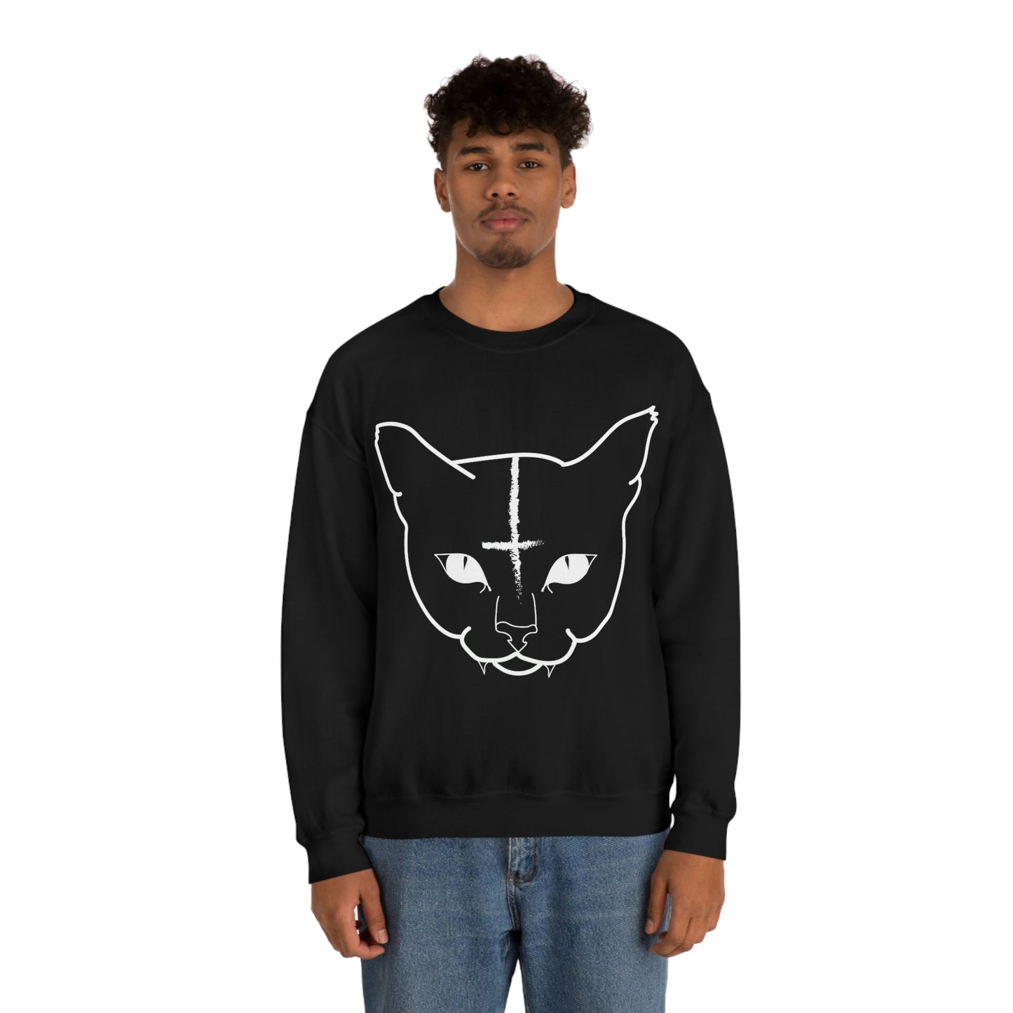 Hell Cat Unisex Heavy Blend™ Crewneck Sweatshirt
