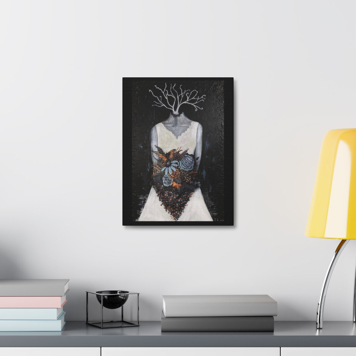 "Cantique" Painting by Kelly Kresconko on Printed Canvas (Reproduction)