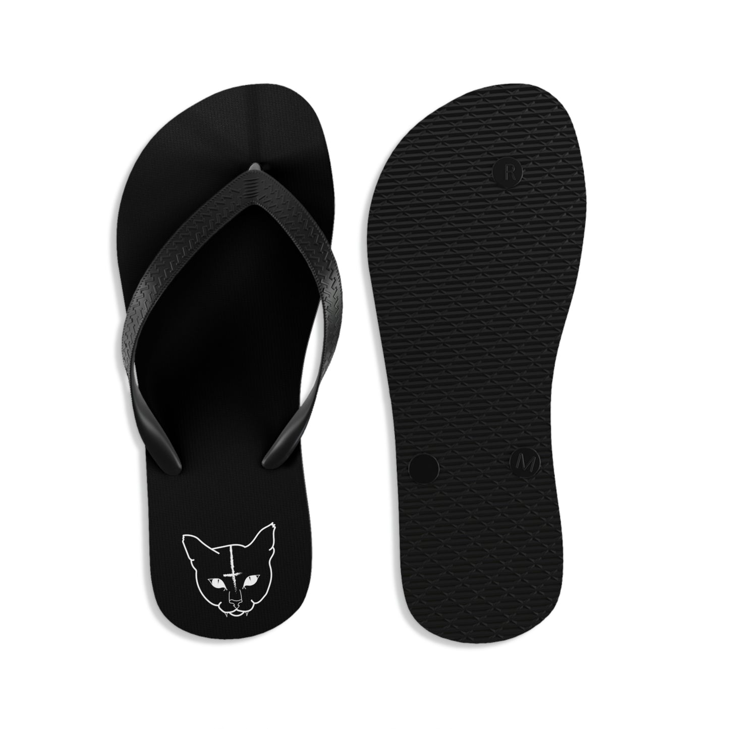 Hell Cat Unisex Flip-Flops
