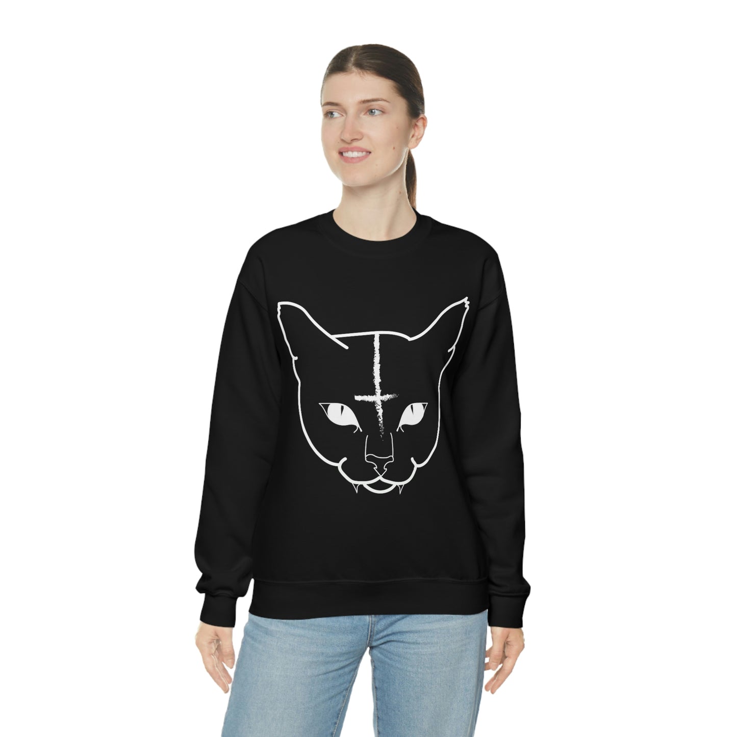 Hell Cat Unisex Heavy Blend™ Crewneck Sweatshirt